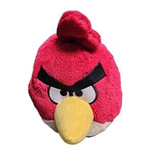 Angry Birds Plush Red Bird‎ Toy Stuffed Animal 8" Commonwealth 2010
